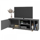 Rack Para Tv Até 65 Polegadas Nomad 1 Porta Cinza/castanho -