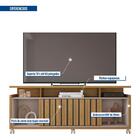 Rack Para Tv Até 65 Polegadas Oasis 1 Porta Com Ripado Mel/ca