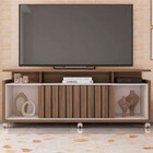 Rack Para Tv Até 65 Polegadas Oasis 1 Porta Com Ripado Noguei