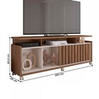 Rack Para Tv Até 65 Polegadas Oasis 1 Porta Com Ripado Noguei