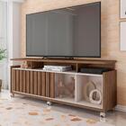 Rack Para Tv Até 65 Polegadas Oasis 1 Porta Com Ripado Noguei