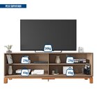 Rack Para Tv Até 65 Polegadas Portas Com Textura Microrripada