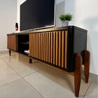 Rack Para Tv Até 65 Polegadas Sereno 2 Portas 1 Prateleira Pr