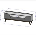 Rack Para Tv Até 65 Polegadas Turim 2 Portas 1 Prateleira  Of
