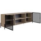 Rack Para Tv Até 70 Pol. 2 Portas Pés Metálicos York Hanover/