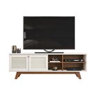 Rack Para Tv Até 70 Polegadas 180cm 2 Portas 4 Nichos Zara  F