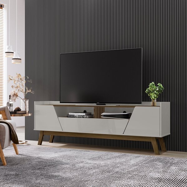 Rack Para Tv Até 70 Polegadas 2 Portas 1 Gaveta 2 Nichos Deco