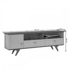 Rack Para Tv Até 70 Polegadas Atenas 1 Porta 2 Gavetas Preto