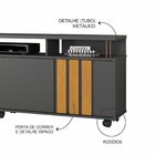 Rack Para Tv Até 70 Polegadas Atraente Candian 66cm X 182cm G