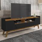 Rack Para Tv Até 70 Polegadas Com 2 Portas E 1 Gaveta Retrô M