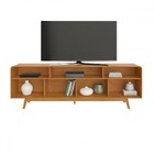 Rack Para Tv Até 70 Polegadas Cristal Candian 2 Portas Cinamo