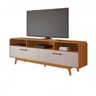 Rack Para Tv Até 70 Polegadas Cristal Candian 2 Portas Cinamo