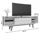 Rack Para Tv Até 70 Polegadas Diamant 2 Gavetas Camaru/perola