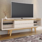 Rack Para Tv Até 70 Polegadas Diamant 2 Gavetas Camaru/perola