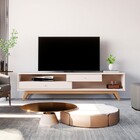 Rack Para Tv Até 70 Polegadas Jb 5232 2 Gavetas Off White - J