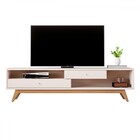 Rack Para Tv Até 70 Polegadas Jb 5232 2 Gavetas Off White - J