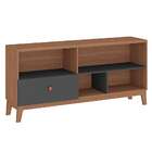 Rack Para Tv Até 70 Polegadas Noah 1 Pt Manchester E Grafite