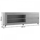 Rack Para Tv Até 70 Polegadas Uno 2 Gavetas 1 Prateleira Mel