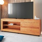 Rack Para Tv Até 70 Polegadas Uno 2 Gavetas 1 Prateleira Mel