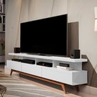 Rack Para Tv Até 72 Polegadas 180cm 3 Gavetas 4 Nichos Vivare