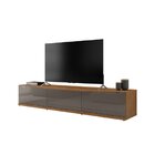 Rack Para Tv Até 72 Polegadas 3 Gavetas 220cm Eros Cedro/cinz