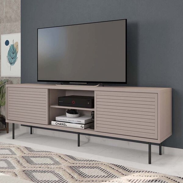 Rack Para Tv Até 72 Polegadas Industrial 180cm Em Bp Porta Pi