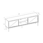 Rack Para Tv Até 72 Polegadas Industrial 180cm Em Bp Porta Re