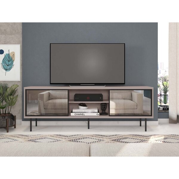 Rack Para Tv Até 72 Polegadas Industrial 180cm Em Bp Porta Re