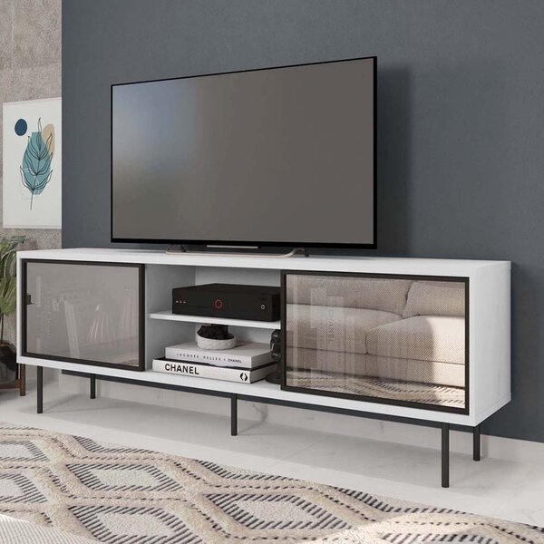 Rack Para Tv Até 72 Polegadas Industrial 180cm Em Bp Porta Re