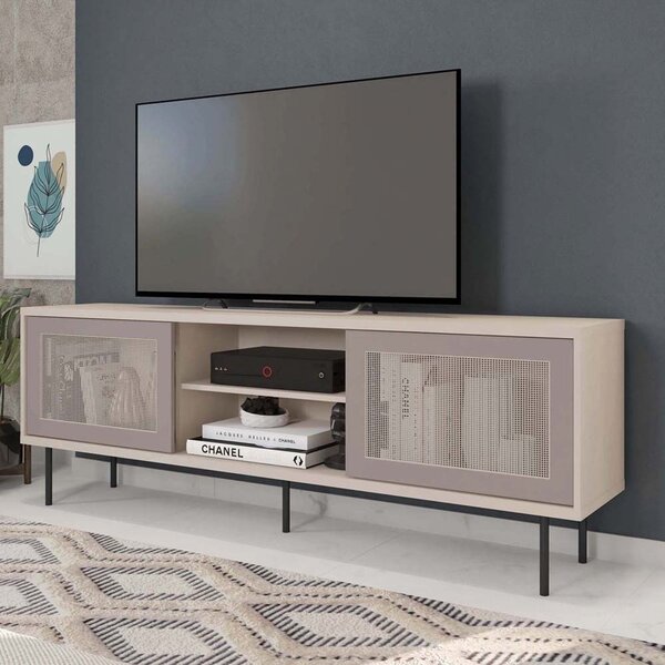 Rack Para Tv Até 72 Polegadas Industrial 180cm Em Bp Porta Te