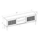 Rack Para Tv Até 72 Polegadas Industrial 180cm Em Bp Porta Te