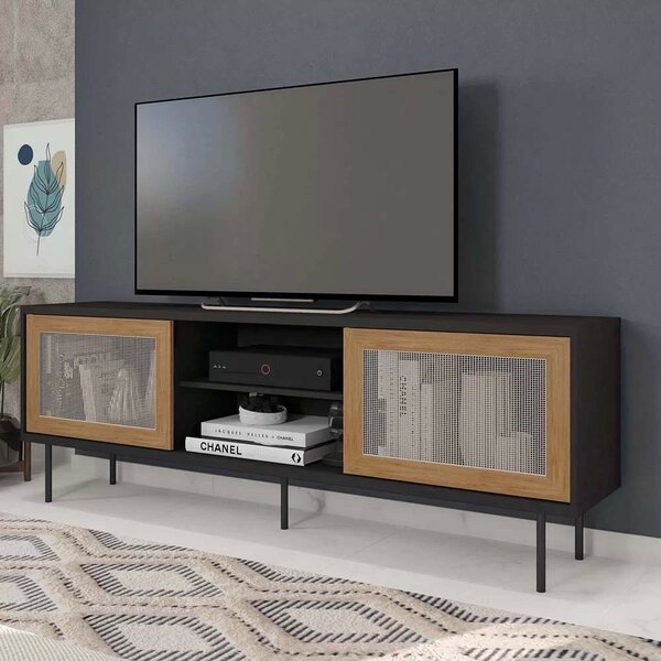 Rack Para Tv Até 72 Polegadas Industrial 180cm Em Bp Porta Te