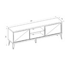 Rack Para Tv Até 72 Polegadas Industrial Retrô 180cm Em Bp Po