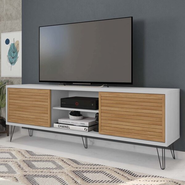 Rack Para Tv Até 72 Polegadas Industrial Retrô 180cm Em Bp Po