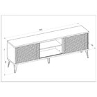 Rack Para Tv Até 72 Polegadas Industrial Retrô 180cm Em Bp Po