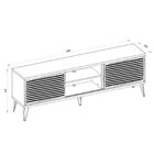 Rack Para Tv Até 72 Polegadas Industrial Retrô 180cm Em Bp Po