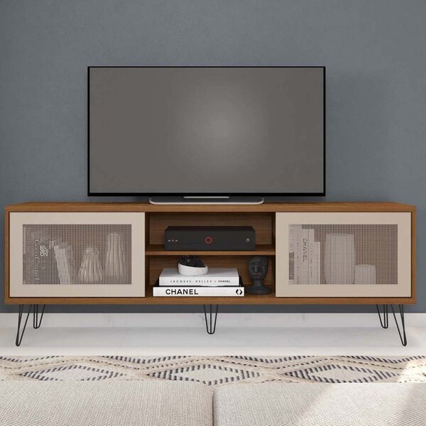 Rack Para Tv Até 72 Polegadas Industrial Retrô 180cm Em Bp Po