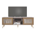 Rack Para Tv Até 72 Polegadas Retrô 180cm Em Bp Porta Pés Em