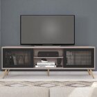 Rack Para Tv Até 72 Polegadas Retrô 180cm Em Bp Porta Pés Em