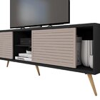 Rack Para Tv Até 72 Polegadas Retrô 180cm Em Bp Porta Pés Em