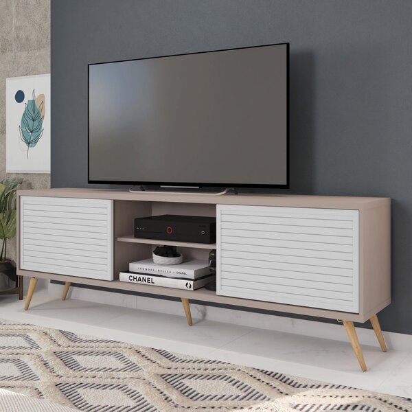 Rack Para Tv Até 72 Polegadas Retrô 180cm Em Bp Porta Pier Multiverso ...