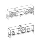 Rack Para Tv Até 72 Polegadas Tannen 2 Portas Freijó/preto -