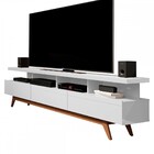 Rack Para Tv Até 72 Polegadas Vivare Wood 3 Gavetas Branco -
