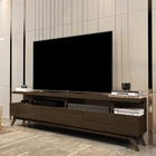 Rack Para Tv Até 72" Vivare 1,8 Wood Giga - Cedro Amadeirado