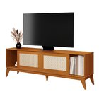 Rack Para Tv Até 75 Polegadas 100% Mdf 180cm Portas Em Tela R