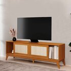 Rack Para Tv Até 75 Polegadas 100% Mdf 180cm Portas Em Tela R