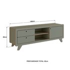 Rack Para Tv Até 75 Polegadas 100% Mdf 180x 45x 60 Cm Jimmy