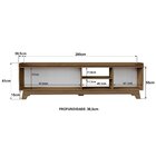 Rack Para Tv Até 75 Polegadas 100% Mdf 200x 61x 38,5 John Fre