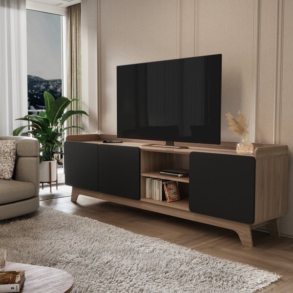 Rack Para Tv Até 75 Polegadas 100% Mdf 200x 61x 38,5 John Fre