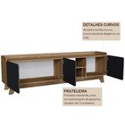 Rack Para Tv Até 75 Polegadas 100% Mdf 200x 61x 38,5 John Fre